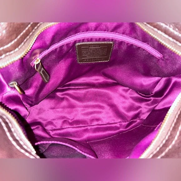 Coach Brown and Black Signature Bag - Picture 9 of 12